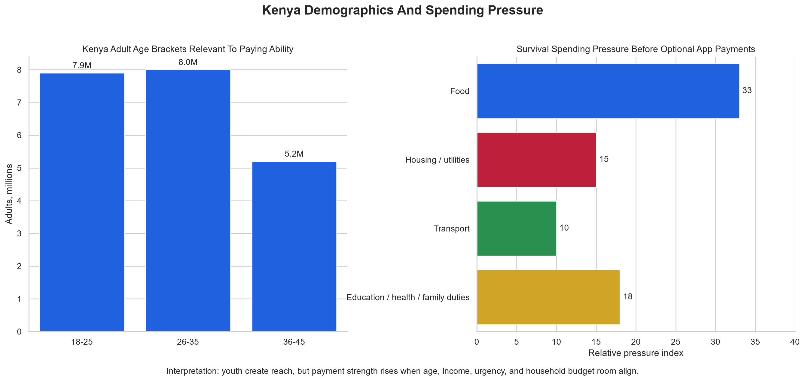 Kenya demographics and spending pressure